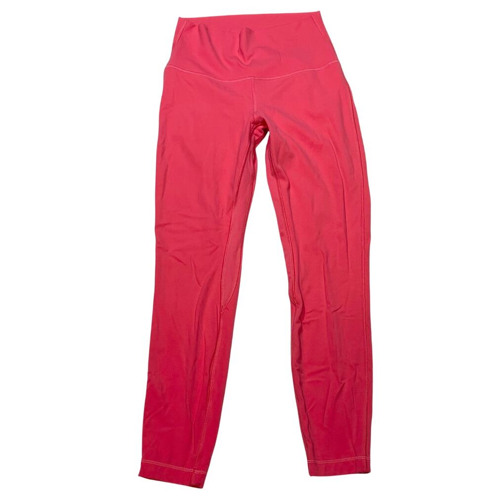 Lululemon Align Pant Leggings Women 6 Red Pink High Rise 25 Inseam